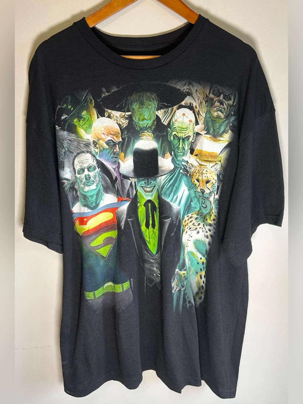 Justice League DC Comics Graphic T-shirt Size XXL The Joker Superman Villains